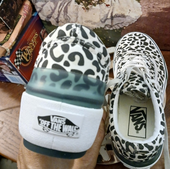 VANS 🛹Stacked Platform Blue,👟🐆Cheetah,Trendy SLIP Resistant. - Picture 9 of 16